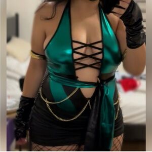 Women’s sexy costume Jade Mortal Kombat Inspired
